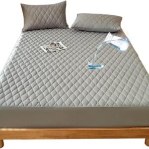 Waterproof Mattress Cover, 3 Counts/set Including 2 Counts Pillowcase, Soft Comfortable Breathable Mattress Protector, Bedding Supplies for Home Bedroom